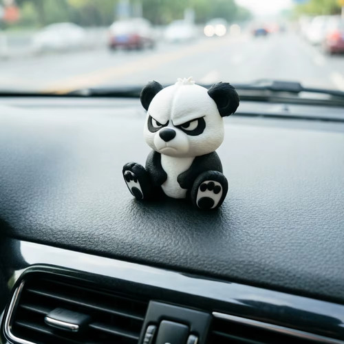 Panda sculpture ornament cute - panda,