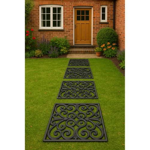 Step stones square - stones, black