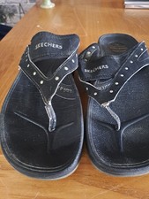 Skechers Tone-Up Toe Post Sandals Size 8