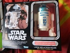 Star Wars Vintage Kenner 12" 1977 R2d2  And Original Data Types  Nice Condition