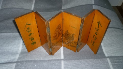 Vintage folding screen divider - folding,