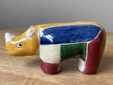 Fenix Raku Pottery Rhino