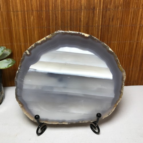 Natural agate slab slice - natural,
