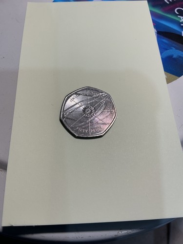 Sir isaac newton - 50p, coin
