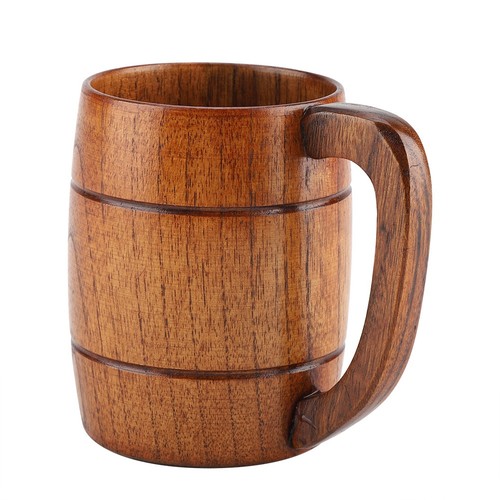 Wooden beer mug - retro, big