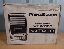 Vintage PrinzSound TR10 Cassette Recorder boxes with instructions for spares 