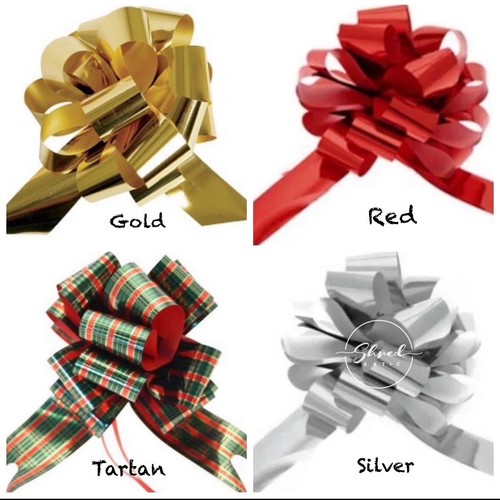 Large pull bows 50mm metallic - 50mm,