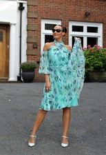 Chiffon turquoise summer