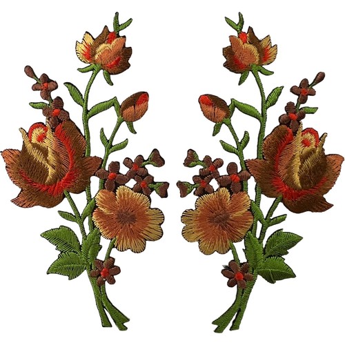 Pair rose flower - rose, patches