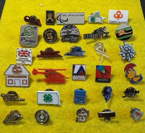 Job lot pin badges - 30, bulk