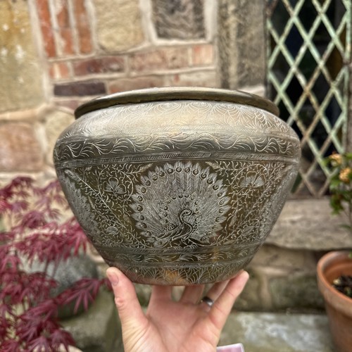 Vintage brass planter - vintage,