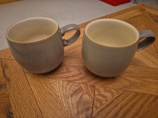 2 x Denby Fire Sage Small Mugs