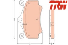 FRONT BRAKE PADS SET GDB1778