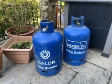 2 (pair) 15kg Calor Gas Butane Gas Bottles - Both being 50% full- price for pair
