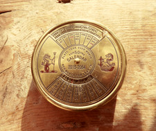 Vintage 50 Year Brass Desk Top