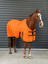 TURNER EQUESTRIAN Waterproof 600d Lightweight Horse Turnout Rug 100g Orange