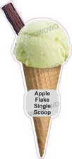 Ice cream van sticker Apple