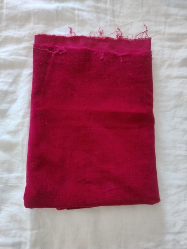 Deep red pink piece - red/pink, cotton
