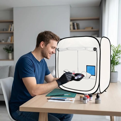 Portable foldable spray paint - portable,