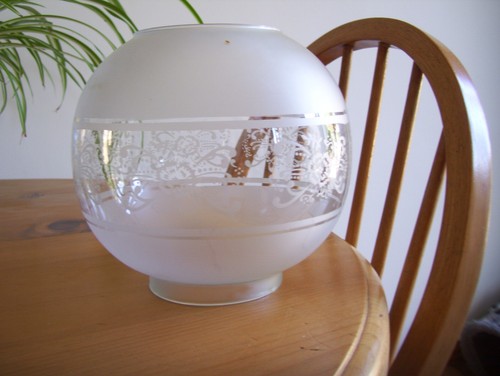 Victorian style etched glass - etched,