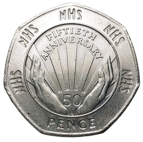 1998 50p nhs - nhs, commemorative
