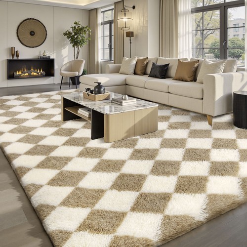 Fluffy rug large shaggy - rug,