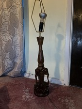 HAND CARVED TRIO OF ELEPHANTS