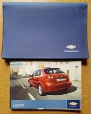 CHEVROLET LACETTI HANDBOOK OWNERS MANUAL WALLET 2004-2010 PACK D-148