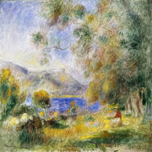 Landscape cagnes abstraction - cagnes,