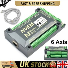 6 Axis CNC Mach3 Control Board NVEM V2 Ethernet Motion Controller Card 200KHz UK
