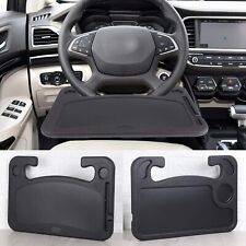Car Food Tray Table Steering Wheel Tray Double Sided Drink Holder Stand Mount