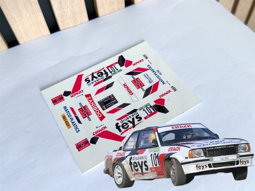 Decals for opel ascona - 1/43,
