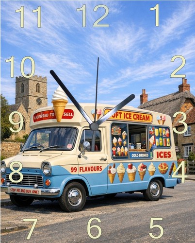 Ice cream van - van, hanging