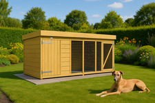 Dog Kennel & Run 10ft x 4ft