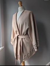 Zara Pink Faux Suede Kimono
