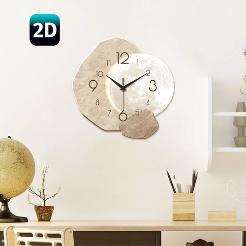 Modern moon wall clock - wall,