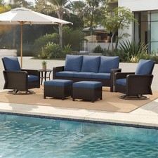 PE Rattan Sofa Set with 2