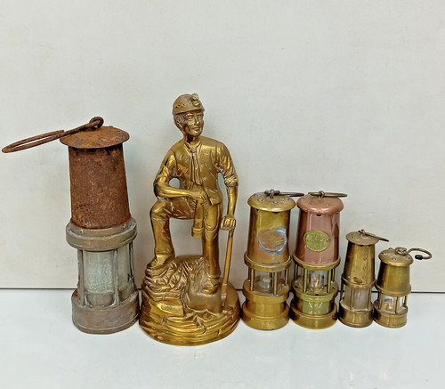 Vintage miners lamps job lot - vintage,