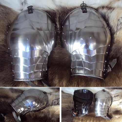 Medieval gothic pauldrons with - pauldrons,