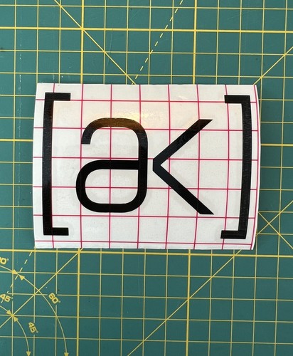 Burton logo sticker black - ak,