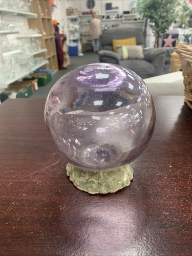 Purple polished quartz crystal - polished,