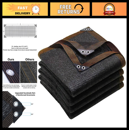 Black shade cloth 5x20 - shade,