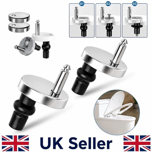 Toilet seat hinges - 2x,
