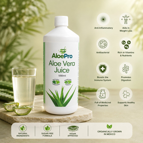 Aloe vera juice drink 1000ml - drink,