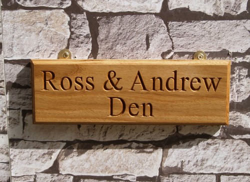 Personalised wooden house name - house,