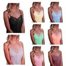 Ladies Plain Cotton Vest Top