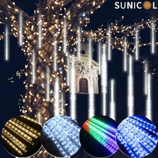 8-32Tubes LED Meteor Shower Light Falling Rain Drop Christmas Party Lamp Outdoor