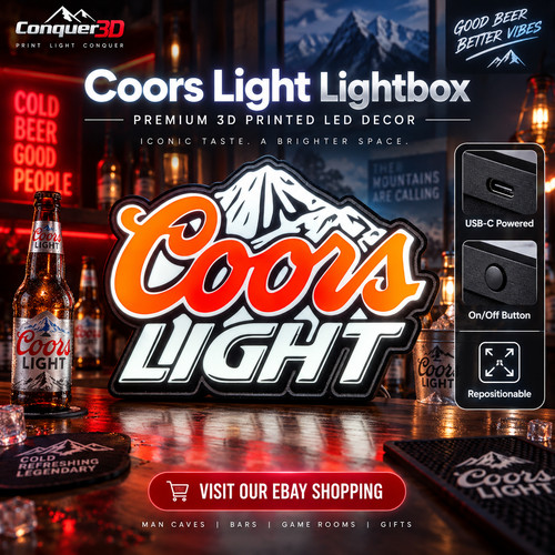 Coors light led - light, lightbox