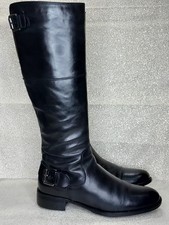 Jones The Bootmaker Paloma-S Black Leather Knee High Boots EU37 Slim Rrp £160