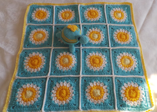 Sunflower baby blanket - baby, &